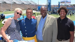 Isaac Rochell recognizes his brother’s military and athletic contributions to the Air Force