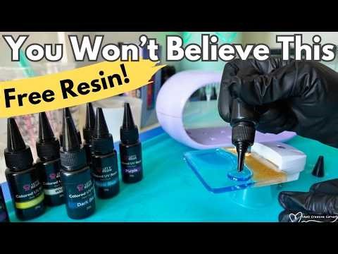 Stop Waiting for Resin to Cure! EASY UV Resin Mini Seascape + GIVEAWAY 🎁