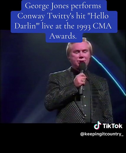 George Jones Performs Conway Twitty's Hit 'Hello Darlin' at 1993 CMA Awards