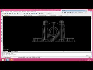 AutoCAD – PLUMMER BLOCK FULL EASY SIMULATIONS IN STEP BY STEP PROCEDURE
