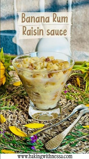 🇺🇸Banana Rum Raisin Sauce🍌 🇫🇷Compote Banana Rhum-Raisin🥃
