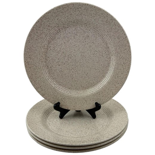 Homer Laughlin Country Sage Dinner Plates Set of 4 Vintage 10 1/4" Speckled Oatmeal Made in the USA - Etsy UK