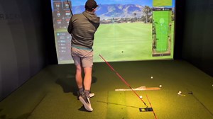 Golf Alignment Sticks Holder, Angle Adjustable Golf Training Aid, Weighted Golf Swing Trainer with Metal Sticks Practice Teaching Aid for Aiming, Putting, Swing