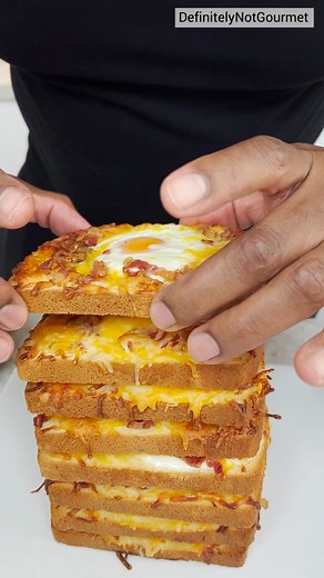 194K views · 687 reactions | Bacon cheese break stack | Definitely Not Gourmet | Facebook