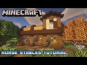 Minecraft: How to Build a Horse Stable!