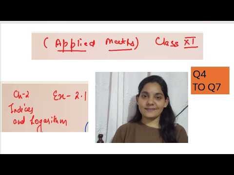Q4 - Q7 | Applied Maths | Chapter 2 | Ex 2.1 | Class X1 | M.L.AGRRAWAL | CBSE |