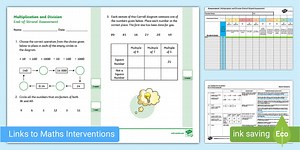 Year 5 Multiplication and Division End-of-Unit Assessment and Tracker