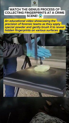 Forensic Fingerprint Collection Secret! 🕵️‍♂️🔍