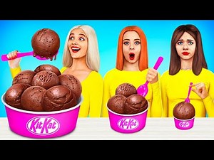 Big, Medium and Small Plate Challenge | Funny Food Challenges by YUMMY JELLY