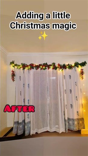 Christmas Curtain Makeover ✨ | Cozy Home Glow-Up 🎄