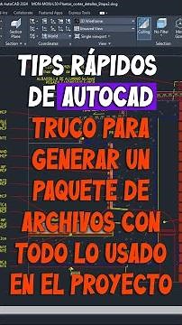 ✨ Tips de AutoCAD - etransmit: genera un paquete de archivos con todo lo necesario del proyecto.