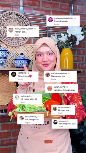 Ramai naa yang komen nak resepi sos ni 😍 Jom saya share! Hampa save dulu, nanti senang nak cuba dekat rumah.. Kalau rasa resepi ni bermanfaat, jangan lupa share, like & komen naa 🤍