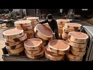 The Journey Of Creating Thousand Wooden Cutting Boards Every Day - Wood Processing Line In a Factory