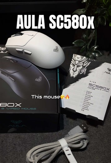 My best Mouse so Far😮‍💨🔥 AULA SC580x @AULAFlagshipStore The Aula SC580X Gaming Mouse delivers solid performance with: • Tri-mode connectivity for flexibility • Long-lasting rechargeable battery (up to 10 days) • 6 adjustable DPI levels for precise control Reliable for FPS, smooth for daily use, and comfortable for long gaming sessions. If you want performance value in one mouse, this is worth checking out. 🎮 #AULA #wirelessmouse #gamingmouse