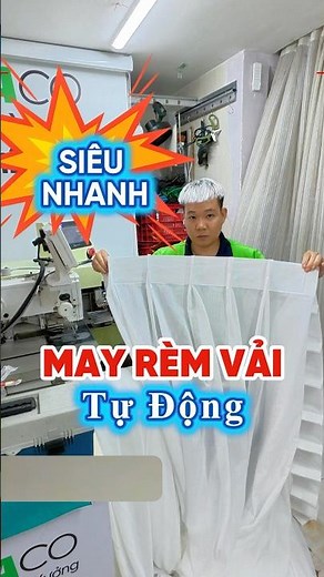 May rèm vải đẹp nhanh bằng máy may rèm tự động #shorts