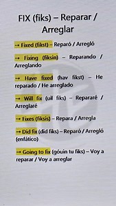 1.7K views · 31 reactions | Verbo Fix: cómo conjugar y usar reparar/arreglar | El Profesor Hernán | Facebook