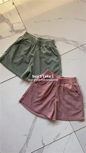 High Waist Corduroy Shorts Sale