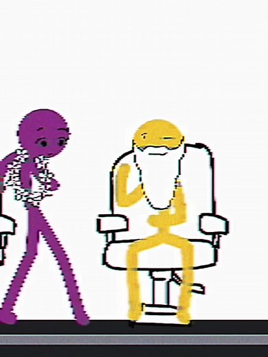 Blue Stick Figure Animation by Alan Becker