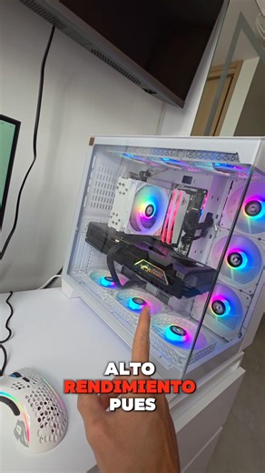 Entrega de PC Gamer Blanca Tipo Pecera 🤍🔥 + Instalación en Casa y Windows 11 Pro ORIGINAL