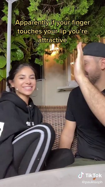 Touching Lips with Finger by Girlfriend | Couples Fun