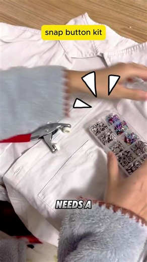 🥹No tools needed！Snap buttons for DIY newbies & pros 🛠️#diy #handmade #snapontools #lifehack #tiktokshopholidayhaul