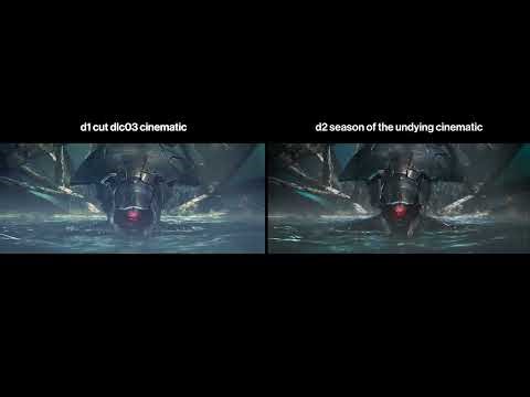 D1 Cut DLC03 & D2 Season of the Undying Cinematic Comparison