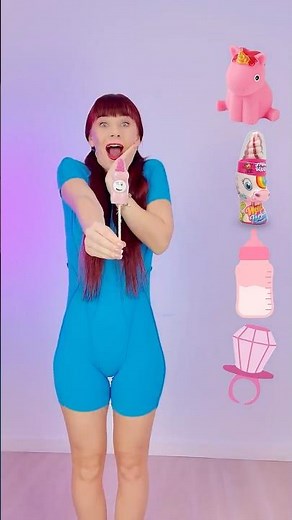 ASMR Pink Lollipops Emoji Challenge #eatingsounds