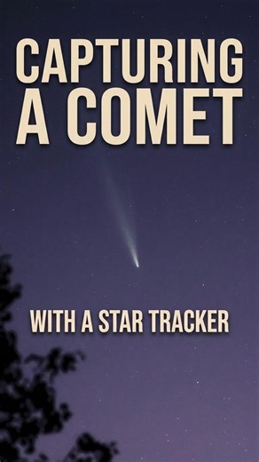 Capturing the cosmos in motion….. #timelapse #sky #comet #dreamylandscapes #nightsky