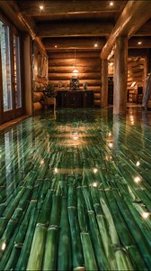 Amazing epoxy resin flooring idea 😍 | Log Cabins