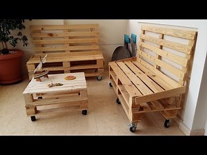 Επιπλα βεραντας φτιαγμένα απο παλέτες- diy furniture made of pallets