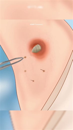 😧ASMR Treatment Animation| Armpit Treatment Animation #asmr #animation #short