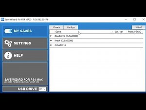 [PS4]SaveWizard Save Resigning + resing any game TUT