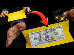 Empty Paper to $100-INSTANTLY! Visual Magic Trick for Beginners