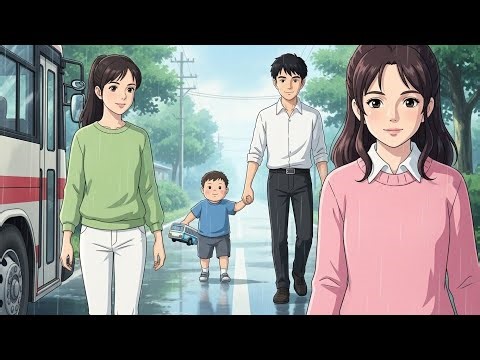 Rainy Day Bus🚍 Journey with Family | Window Raindrop🌧 & Soft Talks ASMR