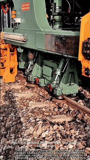 Rail Track Tamping Machine Work Tool Ballast Stabilization #worktool
