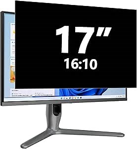 17 Inch Privacy Screen for Computer Monitor Eye Protection Anti Glare Blue Light Monitor Privacy Shield Screen 17 Inch 16:10 Aspect Ratio