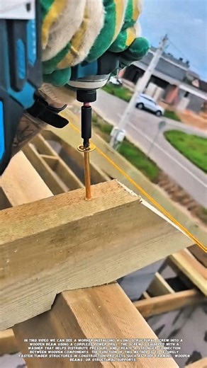 Smart Way to Install Structural Wood Screws | Strong Timber Frame Connection.