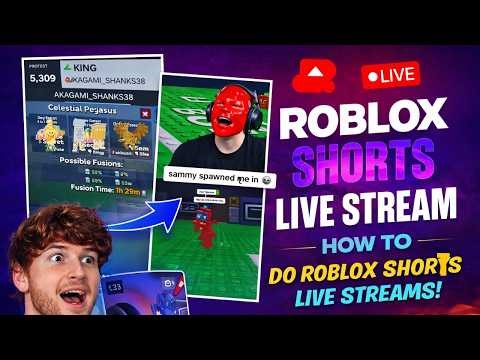 How TO DO SHORTS LIVE STREAM... (Secrets Revealed) |ROBLOX (FREE & NO LAG) | OBS Studio 2026