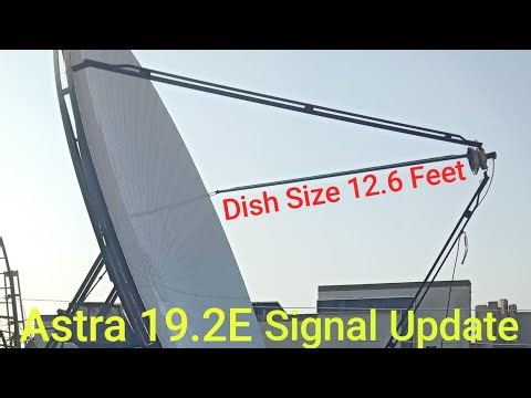Astra 19.2E Signal Check on 12.6 Feet Dish Antenna.