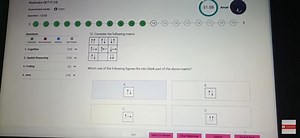 QuestionConsider the following matrix:[Matrix Diagram]Whic... | Filo