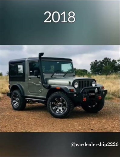 Evolution of Mahindra Thar (2010-2024) #shorts #tharlover