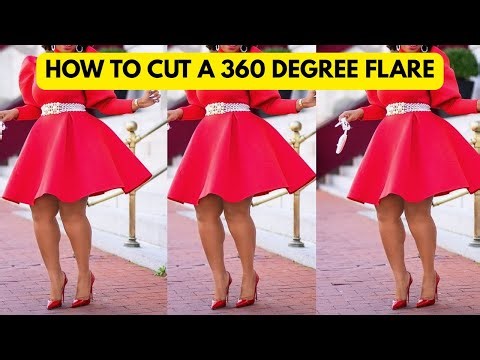 HOW TO CUT A 360 DEGREE FLARE | A FULL CIRCLE FLARE
