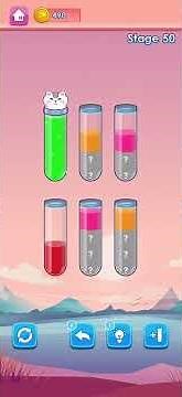 Fun Water Sorting Level 50 Walkthrough Solution Android/iOS
