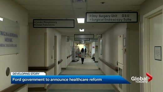 Ford government set to announce major healthcare reform