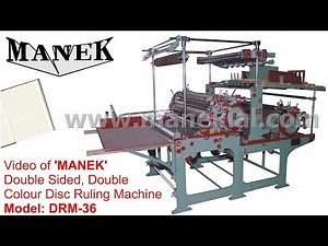 Manek - Disc Ruling Machine for Exercise Books - Model: DRM-36