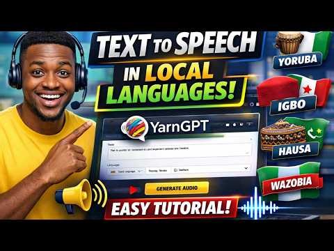 How to convert your text into speech in you r local language.