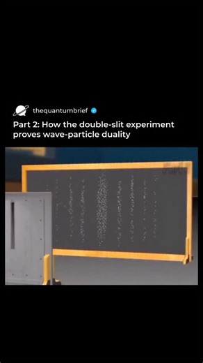 The Quantum Brief on Instagram: "Part 2 | The Double Slit Experiment When particles like electrons or photons are fired one at a time toward a barrier with two slits, they create an interference pattern on the detector screen, just as waves would. This suggests that each particle passes through both slits simultaneously, behaving like a wave. But the crazy part is that if scientists place a detector to observe which slit the particle goes through, the interference pattern disappears, and they be