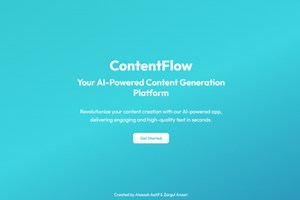 ContentFlow - Your AI-Powered Content Generation Platform