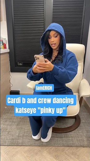 Cardi b and crew dancing katseye "pinky up" #iamerich #cardib #katseye #dance