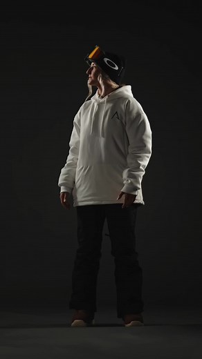 The ultimate snow hoodie. It has all the features you love in a ski jacket to keep you warm and dry, while giving you the look of a hoodie you love. Get yours today!